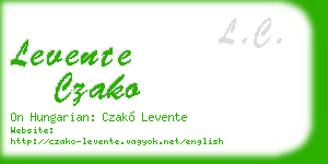 levente czako business card